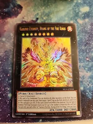 Yu-gi-oh! TCG 1x Garunix Eternity Hyang Of The Fire Kings SR14-EN044 ULTRA X1 • $1.92