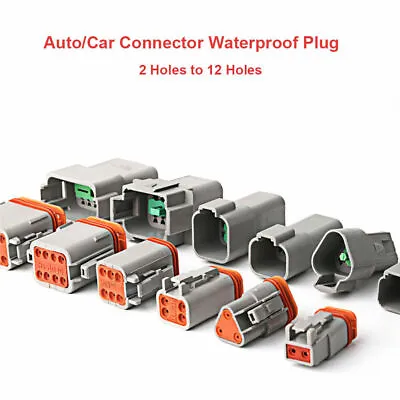 Deutsch Dt Series Multi Plug Waterproof Connector 2 3 4 6 8 12 Way Pin • $2.85