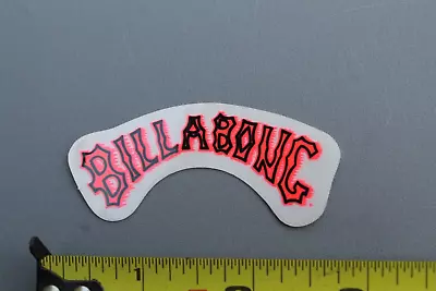 Billabong Surfboards Clear Neon Pink Black Small 80's B8 Vintage Surfing STICKER • $10