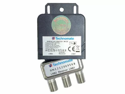 TECHNOMATE 2 4 Way Diseqc Switch TM-4S TM-2S Satellite Switcher(disek) 3 • £7.99