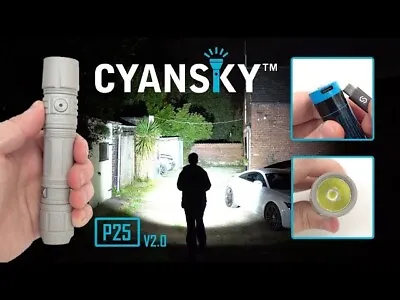 £80 • Buy CYANSKY P25 V2.0 - Micro-arc Oxidation Processed EDC Flashlight - 3600 Lumens