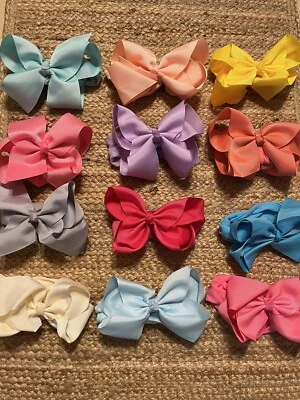 $3.50 • Buy Baby Hair Bows 12