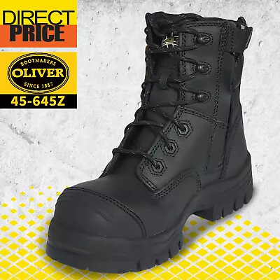 Oliver Work Boots 45645z Zip Side Lace-Up Non-Metal Composite Toe Safety. • $185.95