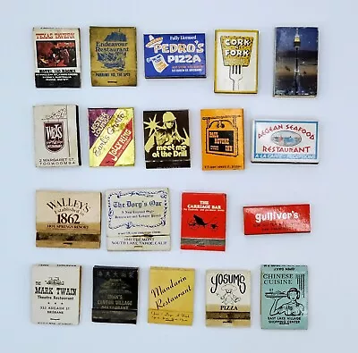 Lot Of Vintage Match Boxes Restaurant/Food Outlets • $15