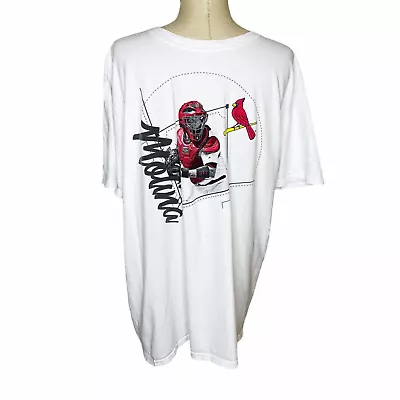 Gildan | Men's Size XL White MLB Cardinals Yadier Molina Print T-Shirt • $20.29