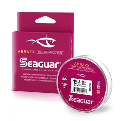 Seaguar Abrazx Fluorocarbon Clear Fishing Line 200Y Bass & Trout Fishing Line • $24.98