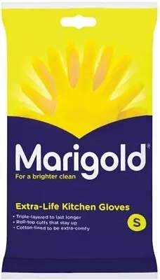 Marigold Unisex Gloves Marigold Extra Life Kitchen Gloves Small Yellow • £4.50