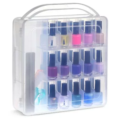 Nail Polish Organizer Case Storage Holder For 30 Bottles (11.8 X 11.2 X 3.15 ) • $25.89