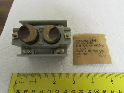 C-H Pushbutton Switch Milspec NSN 5930-564-2803 New • $24.95