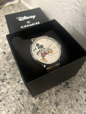 Disney X Coach Grand Watch 40 Mm Mickey Mouse NWT CO349 • $145.99