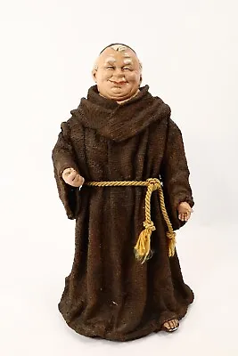 Monk Statue Beer Happy Figure Friar Tuck Vintage Fabric Mache  • $29.99