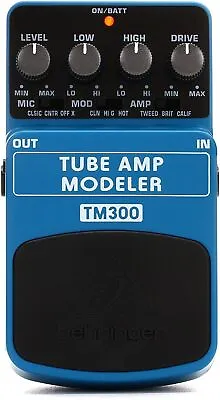 Behringer TUBE AMP MODELER TM300 Guitar Effects Pedal Guitar Amp Modeling • £58.02