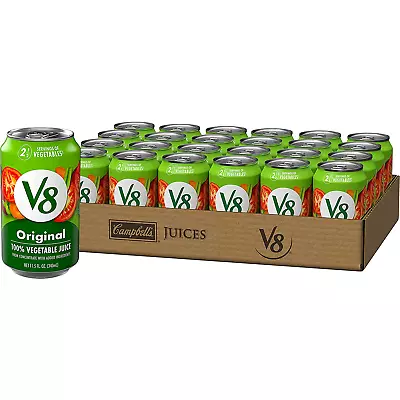 $19.95 • Buy V8 Original 100% Vegetable Juice, Vegetable Blend With Tomato Juice (Pack Of 24)