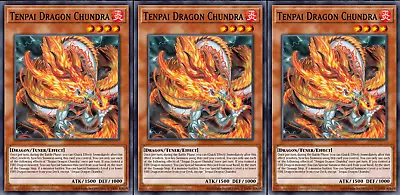 Yugioh! 3x Tenpai Dragon Chundra 🐉🔥 LEDE-EN018 Legacy Of Destruction! PREORDER • $4.99