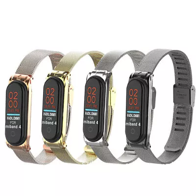 Stainless Steel Wrist Bracelet Watch Band Strap Replaced For Xiaomi Mi Band 4 • $13.55