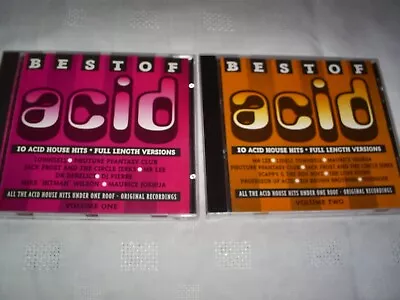 Best Of Acid House 1 + 2 - Full Length Versions 2 CD - 20 X 80s + 90s Acid Hits • £12.50