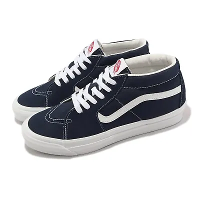 Vans Vault OG Sk8-Mid LX Navy White Men Unisex Casual Lifestyle Shoe VN0A4BVCNAV • $127.60