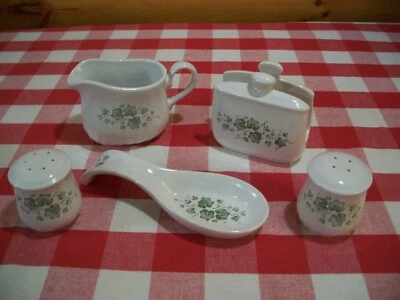 $19.75 • Buy Corelle Callaway Accessories-salt & Pepper-napkin Holder- Gravy Boat-spoon Rest