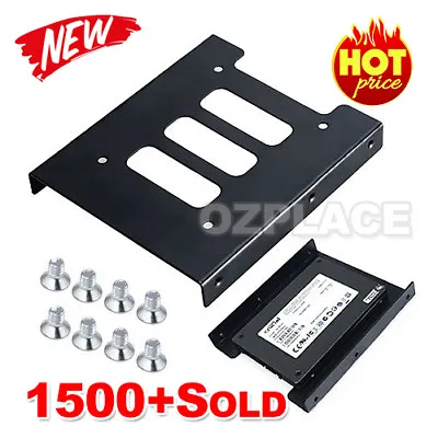 $3.65 • Buy Hard Metal 2.5 To 3.5 HDD Bracket Disk Drive Dock Adapter Mounting Kit SSD