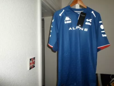 Authentic Men's F1 Alpine 2022 Ferando Alonso Driver T Shirt Size Xl Bwt. • £20