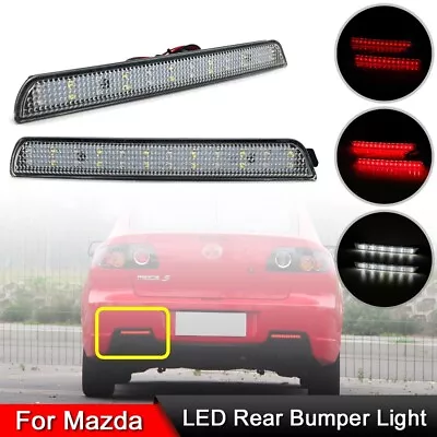 2 Clear Lens Led Rear Bumper Reflector Tail Brake Lights For Mazda 3 Mazdaspeed3 • $21.99