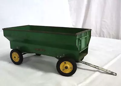 John Deere Flare Side Grain Wagon Metal Toy Vintage 1950s • $80