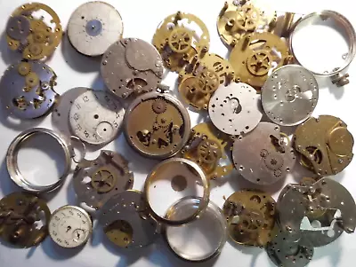 Vintage  Dollar  Pocket Watch Parts Bezels Cases 4 Art Or Parts Lot# 73 • $20