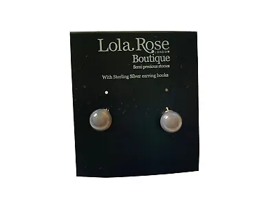 Lola Rose Natural Stone Sterling Silver Earrings • £20