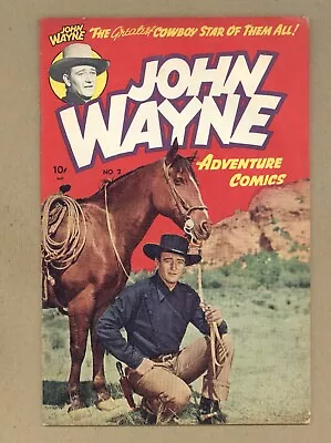 John Wayne Adventure Comics 2 (FN+) Gil Kane 1950 Toby Press Western X466 • $324
