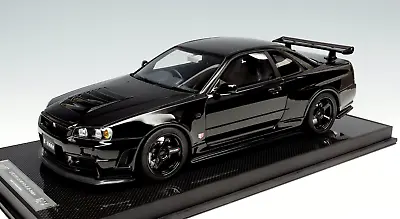 1/12 Motorhelix Nissan Skyline GTR R34 Nismo Z-Tune In Gloss Black  Carbon Base • $999.95