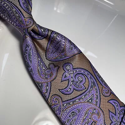 Nwt Verse 9 Multi Color Paisley Style Print Silk Designs Neck Tie & Hanky • $24.99