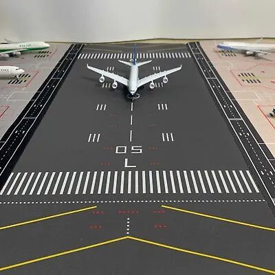 1:400 Airport Aircraft Model GSE Airport Runway + Parking Apron Rubber Mat New • $23.66