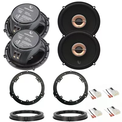 4) Infinity Kappa 63XF Front & Rear 6.5  Speakers Install Kit For 2013-UP Ford • $311.99