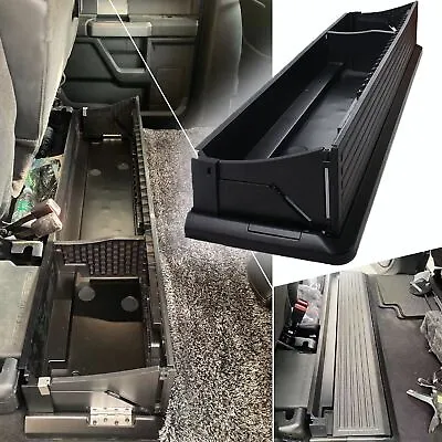 Folding Under Rear Seat Storage Box Compatible With 2015-2022 Ford F150（Black） • $402.77