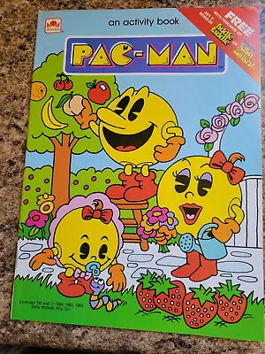 PAC-MAN  - Activity & Coloring Book  - 1984 - UNUSED • $14.99