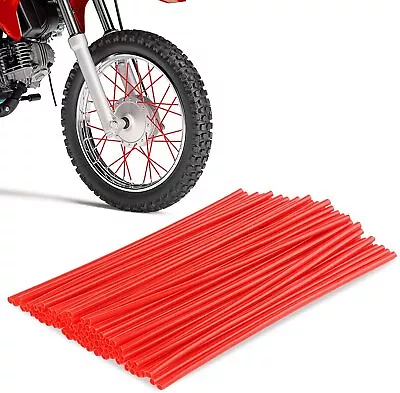 $4.19 • Buy 72Pcs Spoke Skins Covers Wheel Rim Guard Protector Wraps For Motocross Dirt Bike
