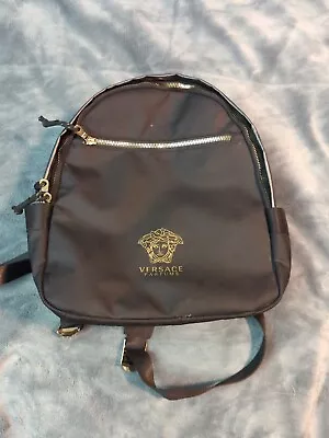 Versace Parfumes Backpack Black Sport Nylon Bag  • $65
