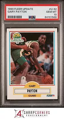 1990 Fleer Update #u-92 Gary Payton Rc Supersonics Hof Psa 10 K3819809-568 • $44.99