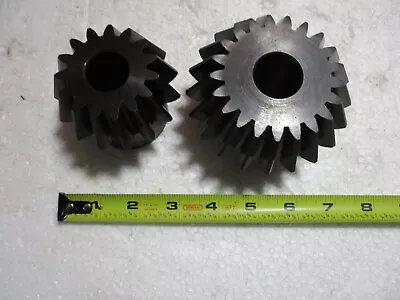 Cast Iron Gears Sprockets Cogs Steampunk Industrial Lamp Base Very Cool Set Of 2 • $28.89