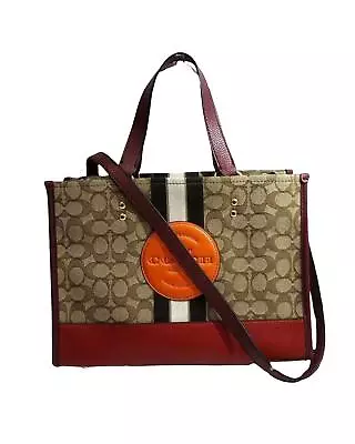 Pre Loved Coach Brown Leather Handbag And Shoulder Bag With Dust Bag And • $595