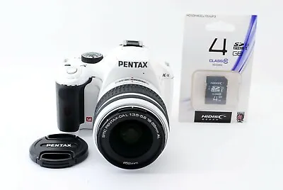 Pentax K-x 12.4 MP Digital SLR Camera White W/DA L 18-55mm AL Lens[Exc #830704 • $459.58