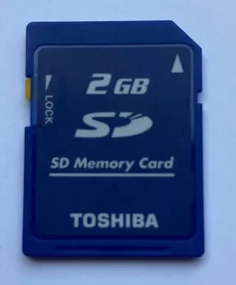 Toshiba 2GB SD Memory Card - Made In Japan - Tracked Postage • $10