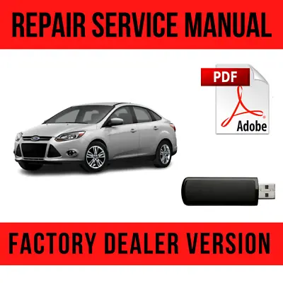 $16.49 • Buy Ford Focus 2010-2014 Factory Repair Manual USB