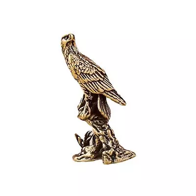 Brass Eagle Statue Figurine Scarecrow Outdoor Decorations Ornaments Statue • £4.15