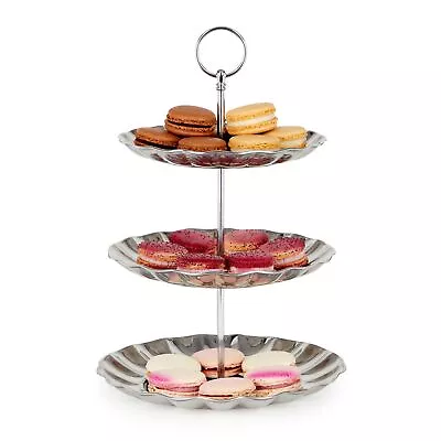 3 Tier Dessert Serving Tray Stand For Display Cupcakes Pastries Finger Food • $19.89