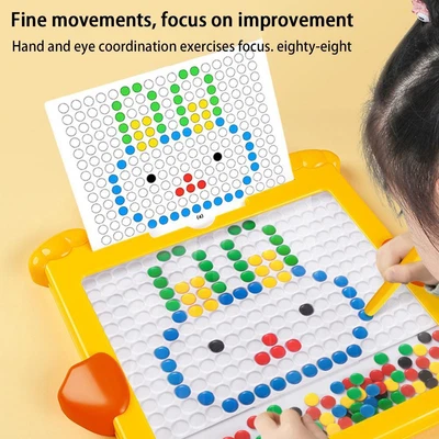 £20.30 • Buy Kid Magnetic Steel Ball Drawing Writing Board Creative Education Beads Pads Toys