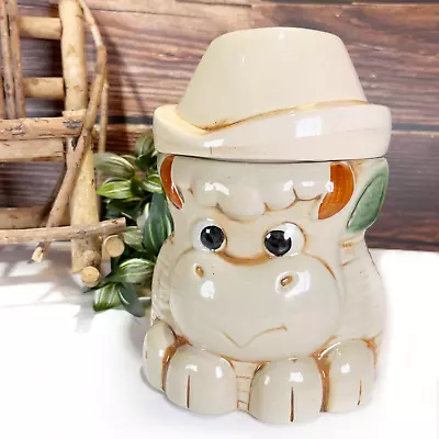 Vintage Baby Bull Cookie Jar - Ceramic Cartoon Western 1970's Kitsch • $35.20