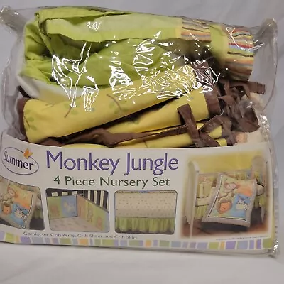 Baby Monkey Jungle Nursery Bedding • $23