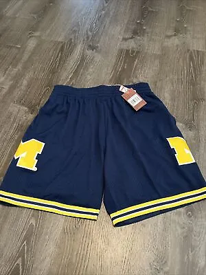 Mitchell & Ness NCAA Michigan Road Fab Five Swingman Shorts 1991 Size X-Large • $49.99