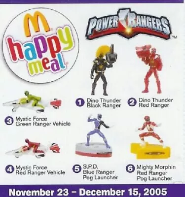 2005 Power Rangers Dino Thunder Mcdonalds Happy Meal Toys - U Pick • $3.99